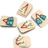 Shogi Board Set Go Labo Original P Made with 2 Netsuke Shinkatsura No. 6 Folded Shogi Board and the Most Popular Wooden Shogi Piece Wooden Shogi Set