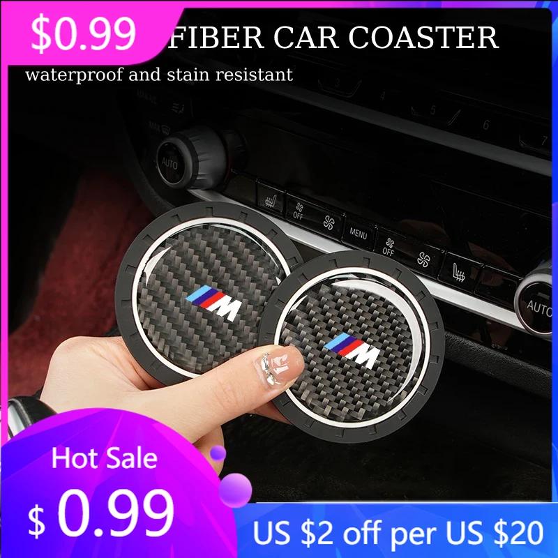 2025 Горячие 2 шт. Коврик-подставка под стакан для воды в салон автомобиля Водонепроницаемая накладка Для BMW M Performance Серии 1 2 3 4 5 7 X2 X3 X4 X5 X6 X7 M2 M3