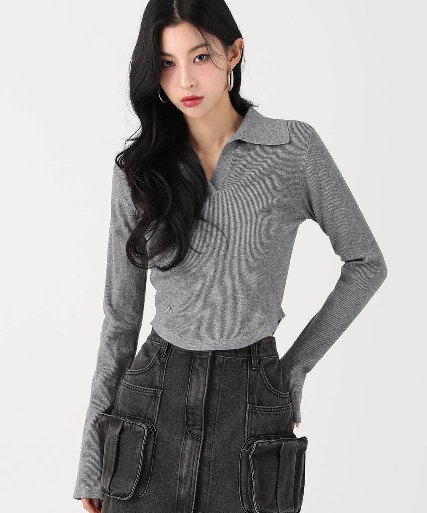AVANDRESS Ant Waist Collar Knit Black