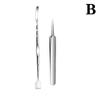 Two-Sided Blackhead Remover Spatula Nose Face Blemish Pore Cleaner Blackhead Clip Tweezers Beauty Face Health Salon Tool