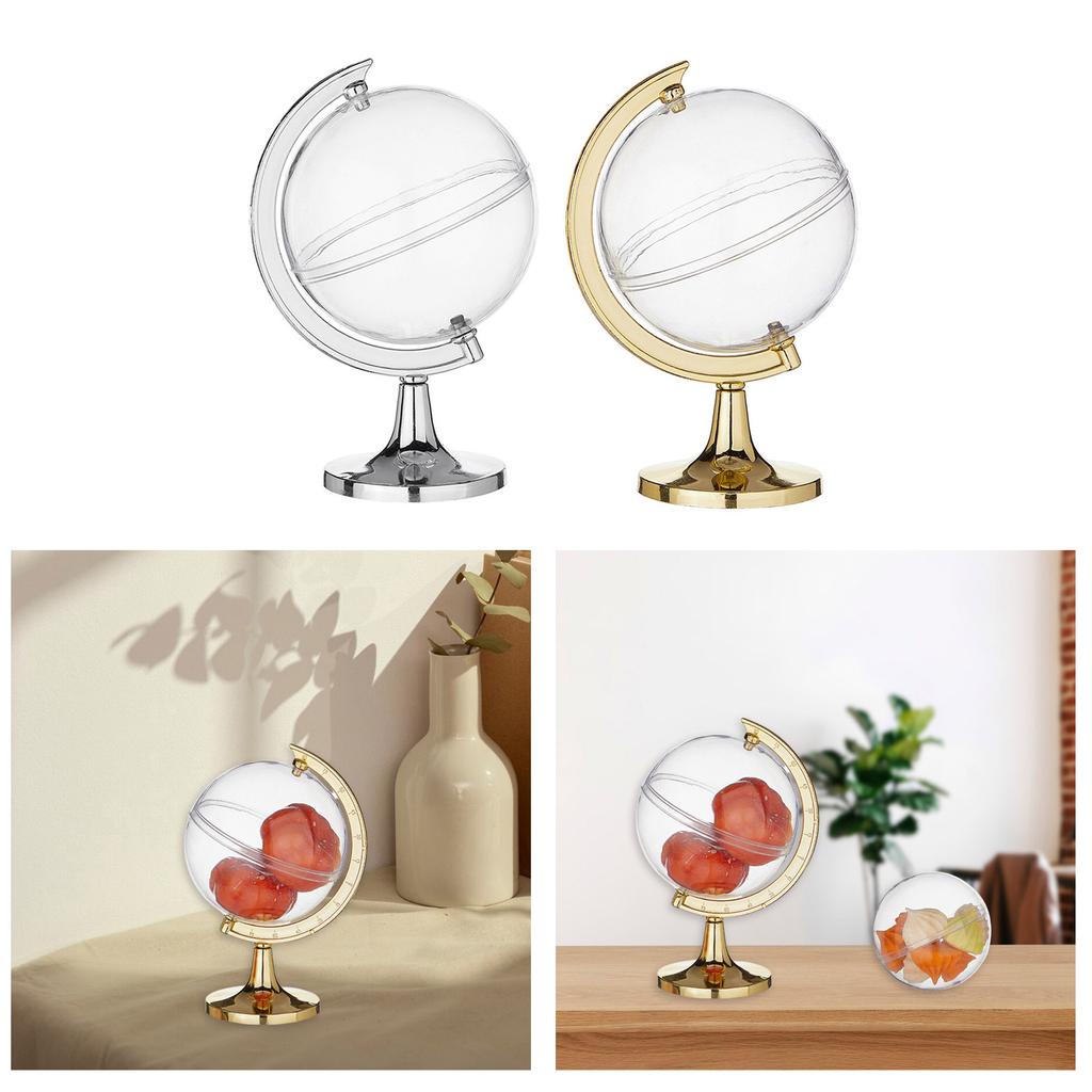 12pcs Miniature Globe Candy Containers Eye Catching Mini Globe Candy Jars Suitable For Parties And Home Decoration