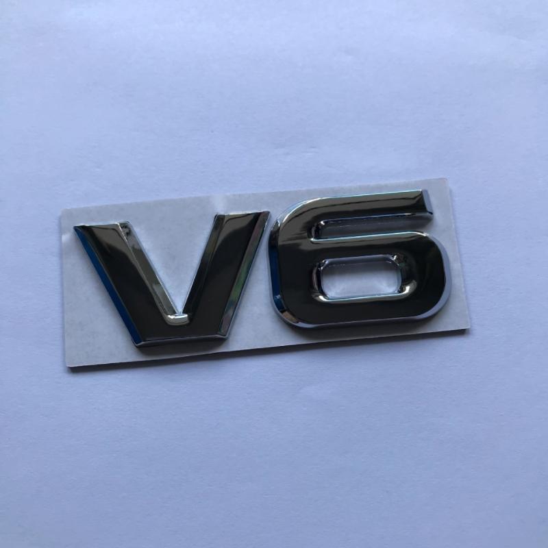 Авто Стайлинг 3D Металл V6 V8 Наклейка на Авто Значок Шильдик V6 V8 Значок Шильдик Наклейка с Именем Замена авто Аксессуары