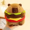 Capybara Plush Toy Hamburger Shape Capibara Plush Toy Fluffty Kawaii Soft Plush Doll Best Birthday Gifts For Kids