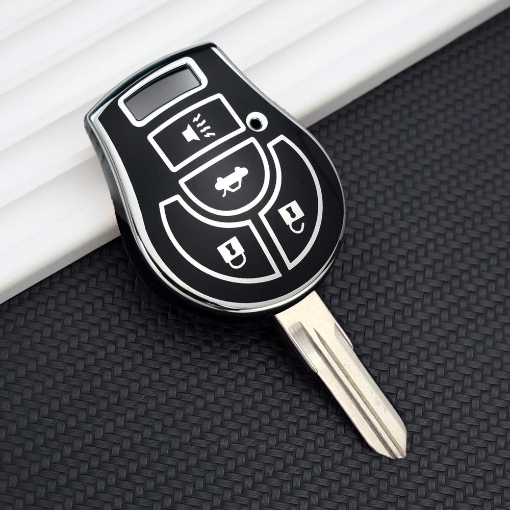Чехол для автомобильного ключа из ТПУ для Nissan Versa March Tiida Altima Armada Cube Juke Maxima Pathfinder Rogue Sentra Shell Fob Holder Bag