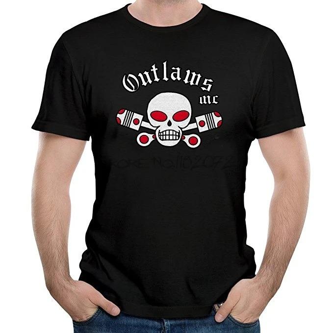 Мужская футболка Outlaws MC 2024 Поддержка Outlaws Футболка Летний брендовый футболка для мужчин Хлопок Мужские топы Sbz5389