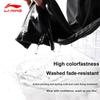 Li-Ning Однотонные Эластичные Модные Спортивные Быстросохнущие Прямые Повседневные Брюки Мужские штаны Черные AYKVC29-1