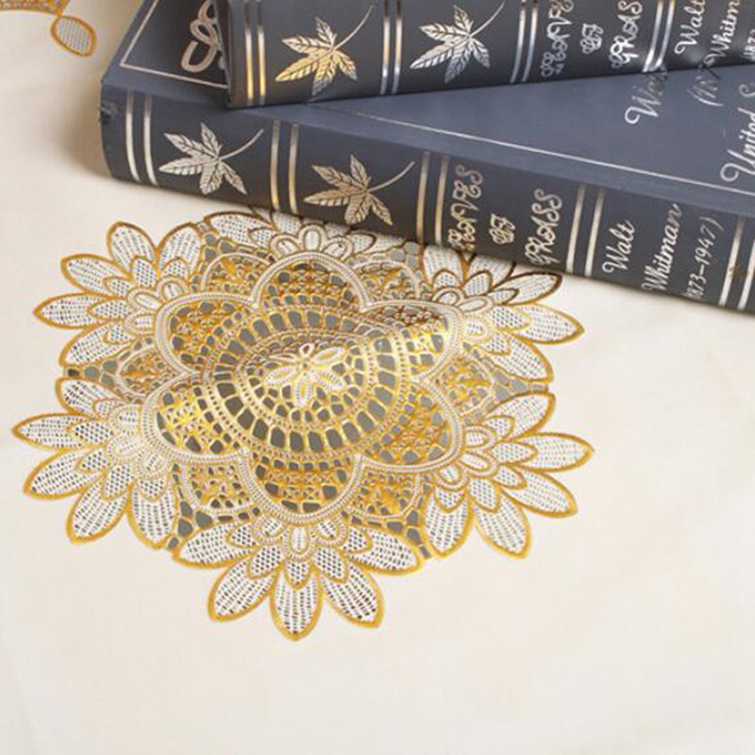 Home Decoration Round Tablecloth Oil-proof Anti-scald Tea Tablecloth Temperament Carved Hollow Decorative Tablecloth