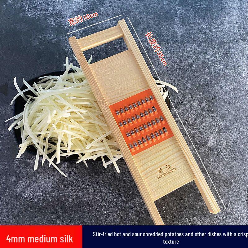 Картофелерезка и терка для овощей Longjiang 5-Coarse: Очиститель и слайсер для древесины