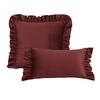 КУПИТЬ СЕЙЧАС Наволочка с жаккардовым узором из красных роз и голландским кружевом Винтажная пасторальная наволочка для подушки на диван в гостиной Декор для дома, спальни, седла