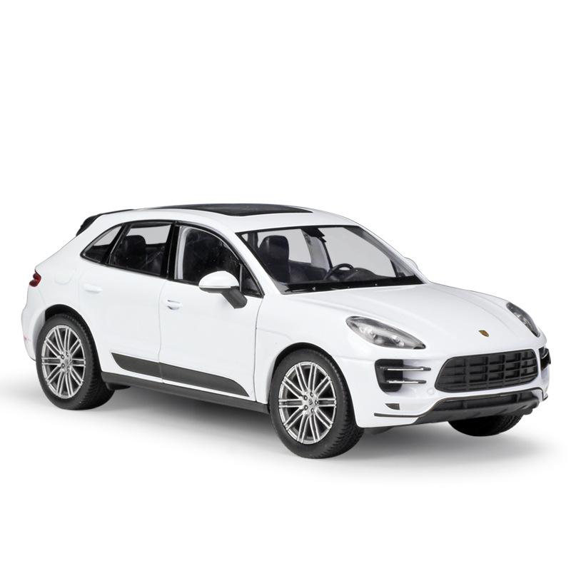 1/24 Scale WELLY Porsche Macan Turbo Alloy Car Model Diecasts Metal Toy Vehicles Car Model High Simulation Collection Childrens Gifts
