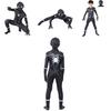 Stylish Black Spider-man Homecoming Cosplay Jumpsuit Featuring Exquisite Workmanship For All Ages