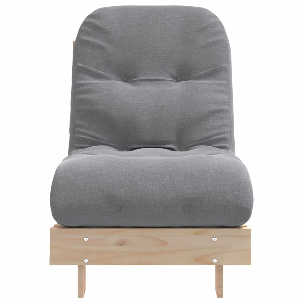 Sofa Rozkładana Typu Futon, Z Materacem, 60X206X11 Cm, Sosnowa
