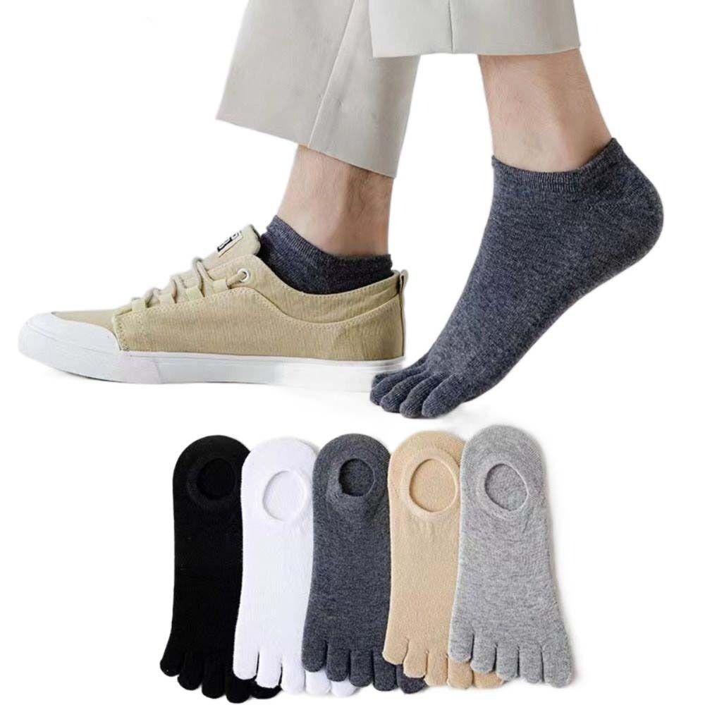 Спортивные носки мужские пятипалые носки хлопковые пятипалые невидимые носки удобные для бега