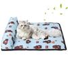 Охлаждающий коврик для домашних животных с прекрасными узорами, износостойкий ледяной шелк, мультяшный принт, домашнее животное