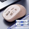 OLOEY Беспроводная Bluetooth-мышь, перезаряжаемая, бесшумная