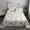 Bedsheet Four-piece Set, Pillowcase, Quilt Cover, Quilt Cover, Autumn Dormitory Washed Cotton Three-piece Set, Single Product Brushed