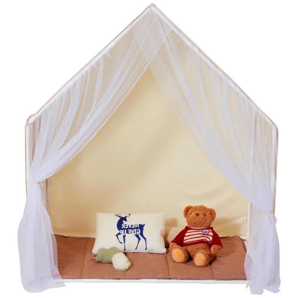 Kids Play Tent Kids Tent for 1-5 Years Old Yurt Toddler Tent with Mat Lamp