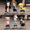 1/6 шт. Аниме Фигурка Клинок Рассекающий Демонов Q Posket Kimetsu No Yaiba Кукла Танджиро Незуко Зеницу Милая и Очаровательная модель ПВХ Игрушка Настольное украшение