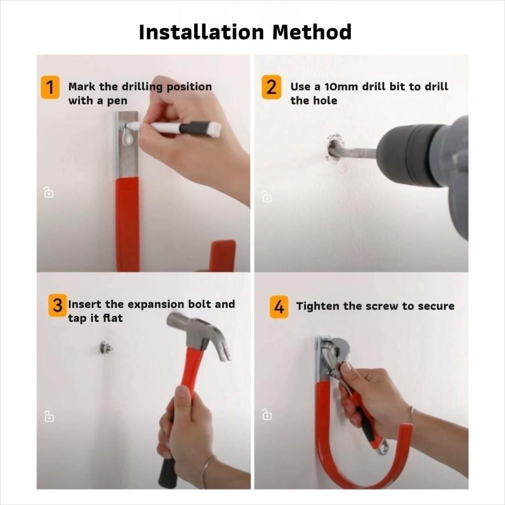 Качественный Прочный Большой Крюк для Тяжелых Предметов Большого Размера Металлический Настенный Крепеж Одиночный Крюк для Наружного Использования