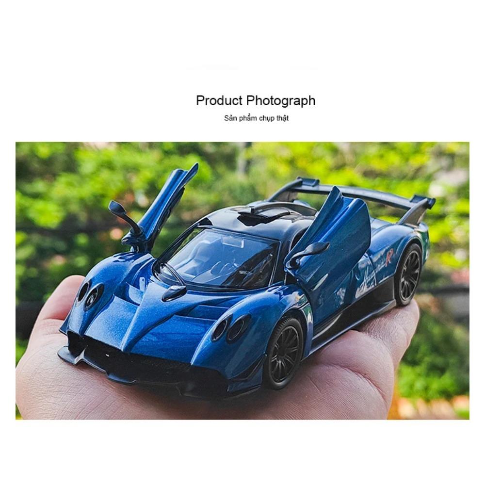 1/32 Pagani Huayra R Суперкар Металлическая модель автомобиля Звук и свет Оттянуть Назад Детская игрушка Коллекционные предметы Подарок на день рождения
