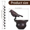New Metal Rain Chains For Outdoor Gutter Roof Decoration Drainage Creative Birds On Cups Rain Catcher Rain Chain Downspout Tool