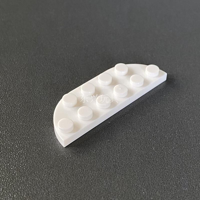 Small Particle Building Block Parts Diy Accessories 18980 2X6 Double Rounded Corner Arc Plate White 6147792