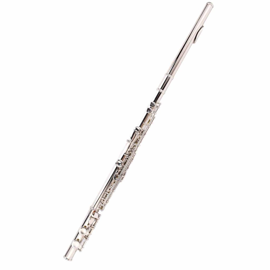 C Tone Flute 16 Closed Hole Cupronickel Flutes Wind Instrument Assembly Kit for Beginners