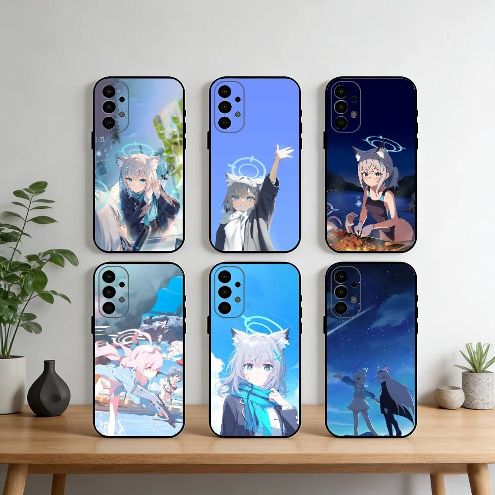 Blue Archive Phone Case For Samsung S25,S24,S21,S22,S23,S30,Ultra,S20,Plus,Fe,Note,10,9,5G Black Cover
