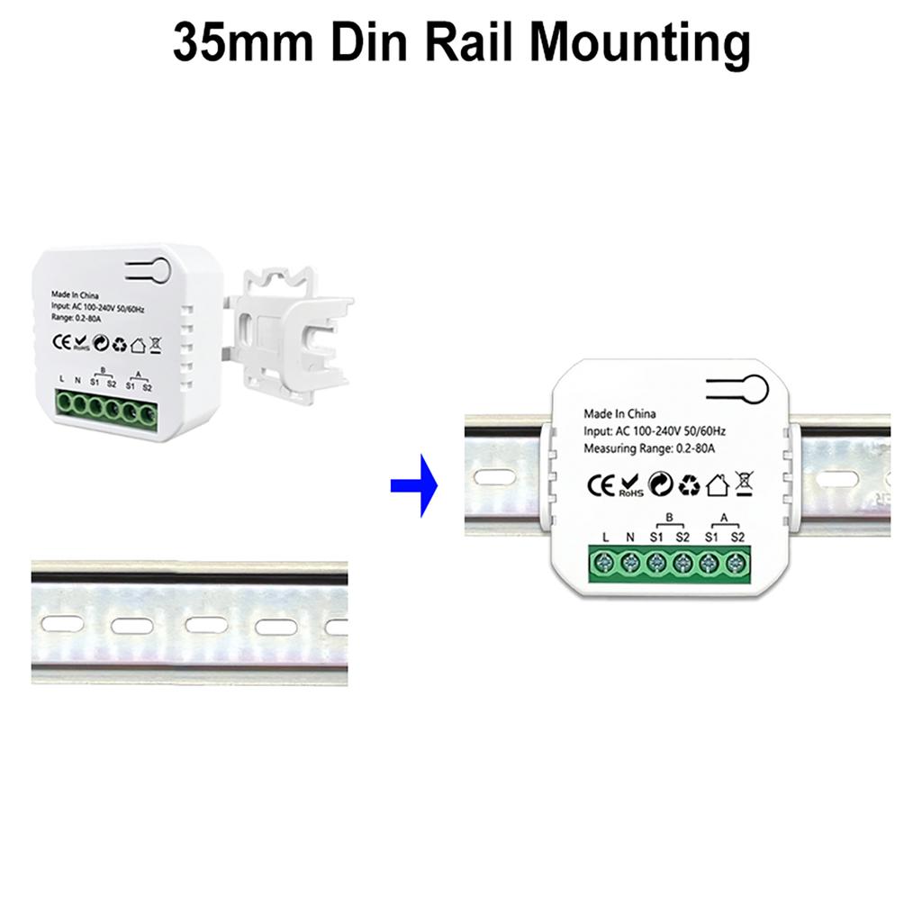 Tuya ZigBee Intelligent Energy Meter Solar PV System Power Production Consumption Bidirectional Monitoring Meter Mobilephone APP Control Power Monito