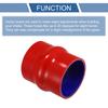 X AUTOHAUX 1pcs 80mm/3.15" 102mm/4.02" Length Red Blue Car Silicone Hose Hump Hose Hose Universal