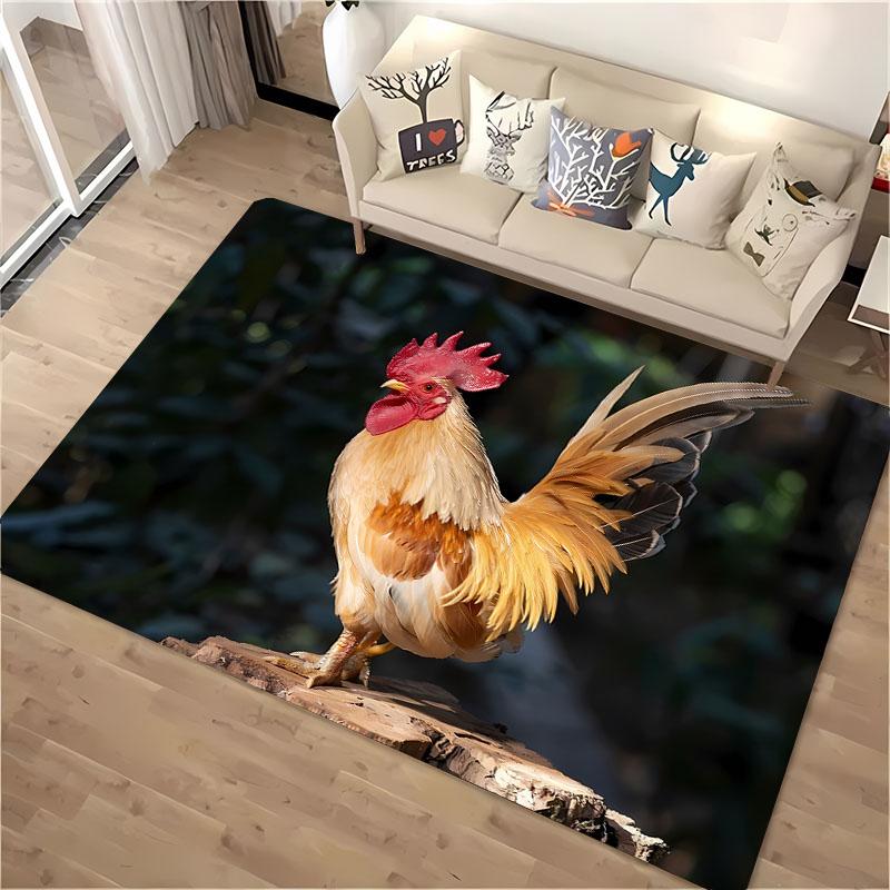 Забавный галльский петух 3D HD печать ковер для гостиной мультяшный детская спальня диван придверный коврик мат напольный тапете нескользящий декор коврик