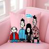 Funny Classic American TVSeries Movie SSeinfeld Cushion Cover Pillow Case Soft Skin Friendly Fabric  Concealed Zipper