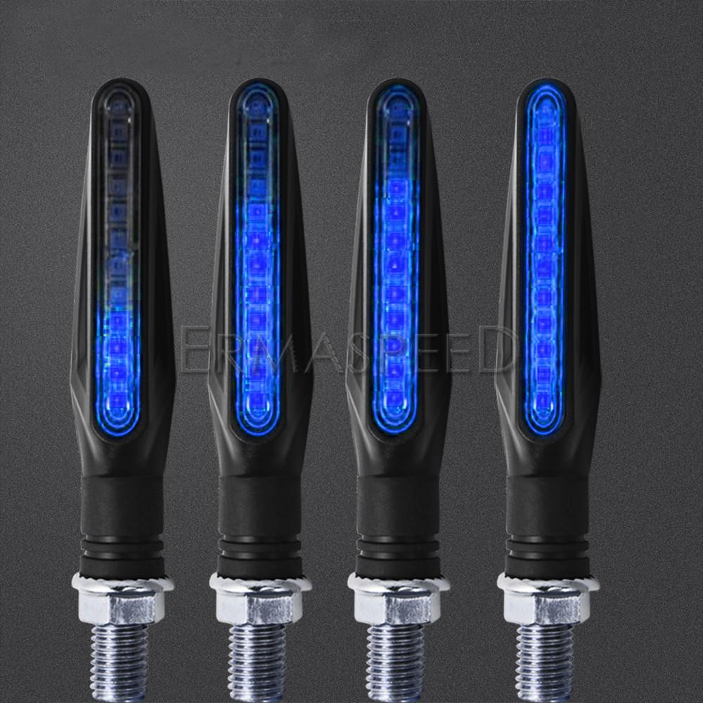 2/4 шт. плавный мотоциклетный светодиодный указатель поворота, индикаторы для мотоцикла, 12 В, мигающие огни, электронный велосипед, мотоцикл, скутер, хвост