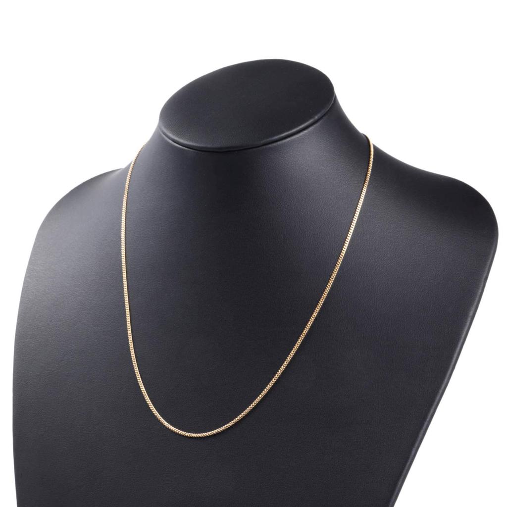Ожерелье из 18-каратного золота K18 Kihei Chain Made in Japan Certification Seal 5g 50cm Pull Ring [Fairy Kallet] 2-стороннее