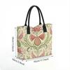 Vintage Floral Tote Bag Aesthetic Watermelon Pattern Casual Shoulder Bag for Daily Use
