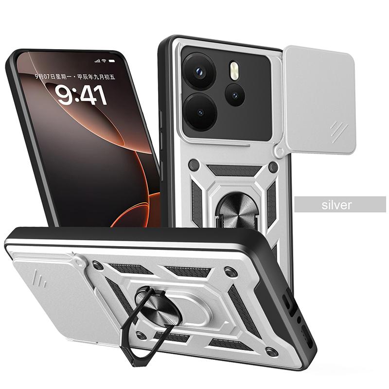 Для Xiaomi Redmi Note14 pro plus противоударный бронированный чехол 4G/5G с автомобильным держателем - защитный чехол для объектива камеры