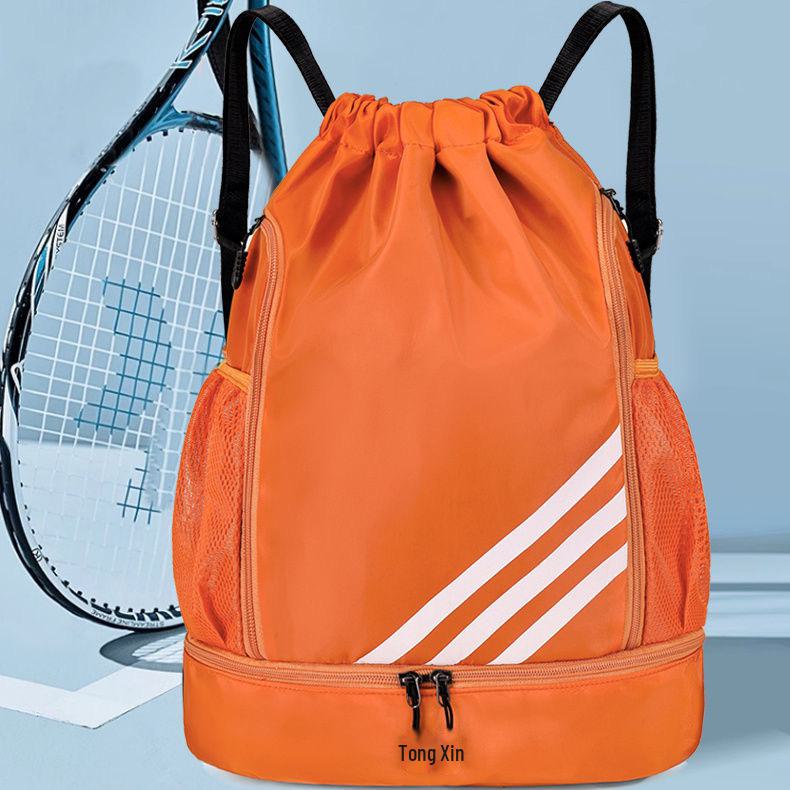 Легкая сумка-мешок для баскетбола с отделением для влажных/сухих вещей и водоотталкивающей тканью