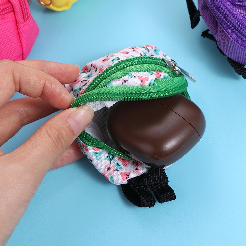 Zipper Mini Backpack 1/6 BJD Rucksack Doll Backpack Miniature Doll Bag BJD Doll Schoolbag Doll Bag