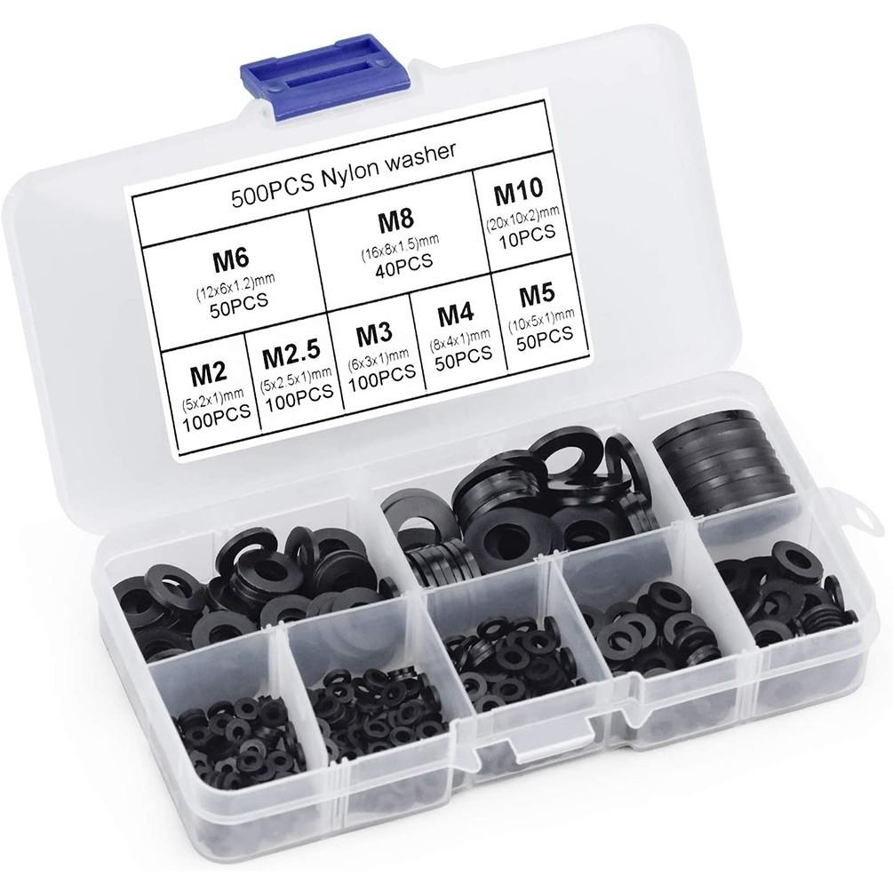 Nylon Flat Washers Set Wide Range Of Uses Connection