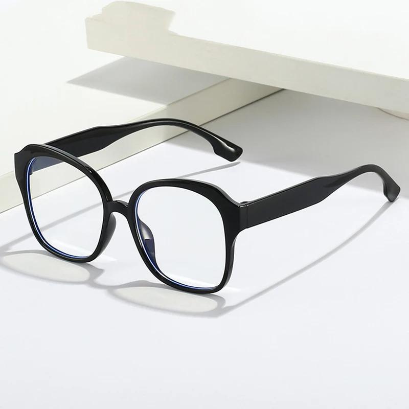Fashion Large Frame Square Anti Blue Light Glasses Men Women Europe and America Piece Together Color Eyeglasses