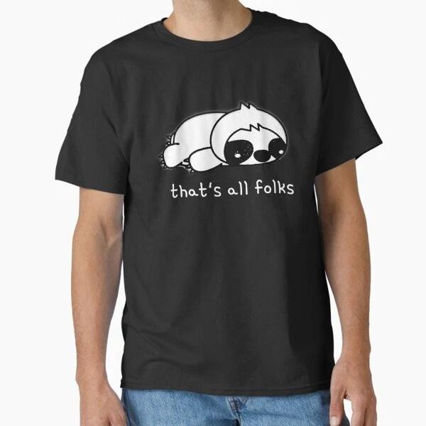 Thats All Folks Classic TShirt Made In UsaAus TShirt S2xl