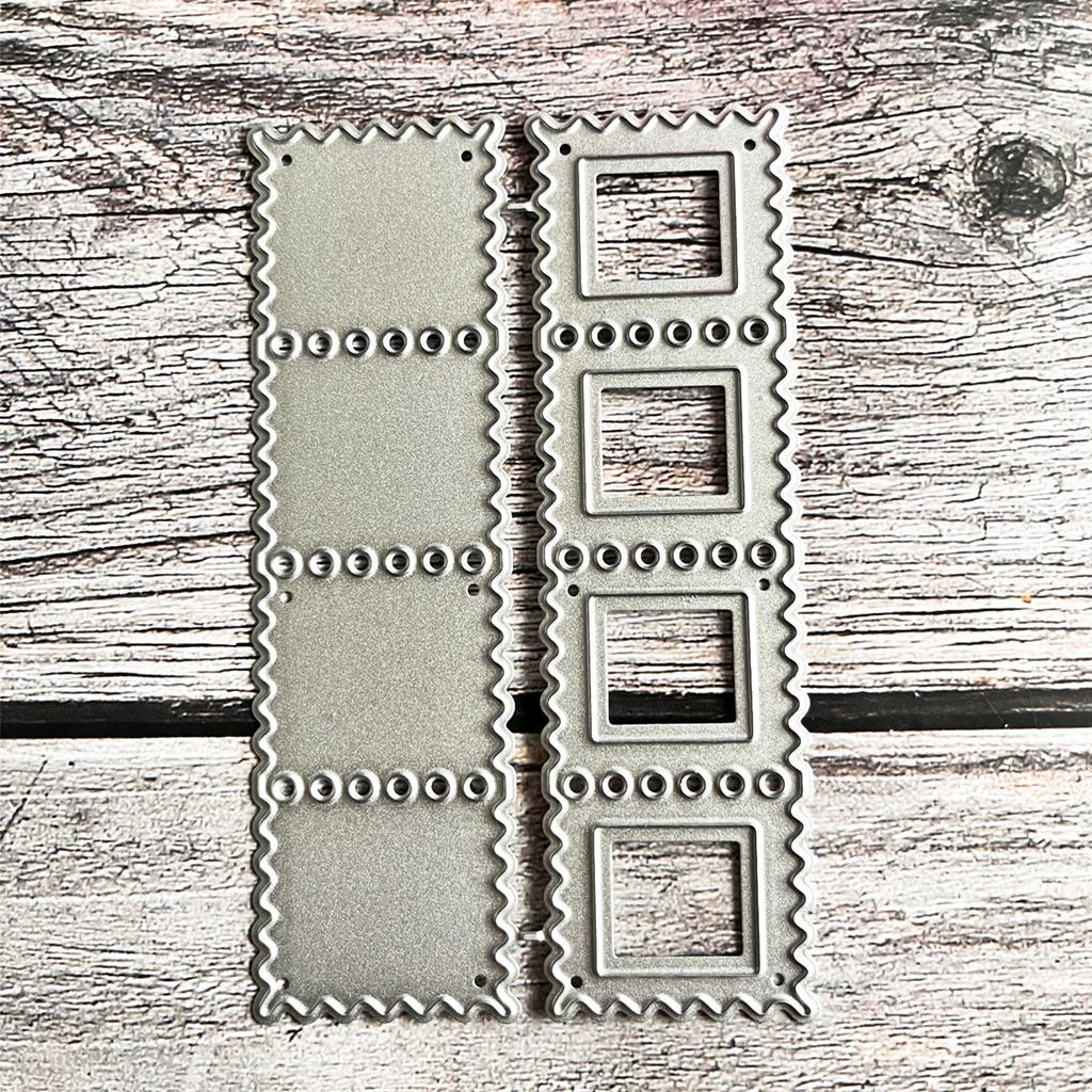 Квадратная рамка, высечки, тиснение, трафареты, шаблон, фоторамка, металлические трафареты для изготовления карт «сделай сам», скрапбукинг