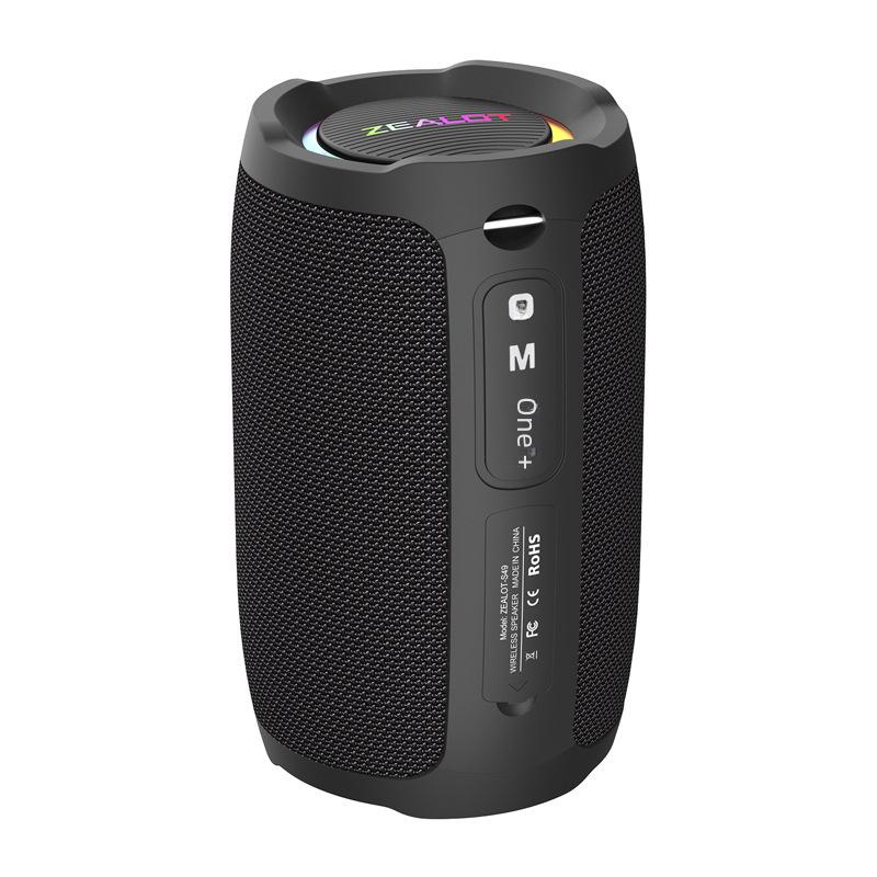 Fanatic S49 Портативный водонепроницаемый мини-динамик Bluetooth с сабвуфером и подсветкой