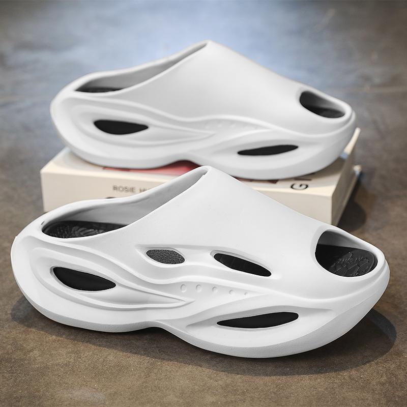 Мужские сандалии и шлепанцы, летние кроссовки и шлепанцы, мужские нескользящие мягкие шлепанцы из ЭВА, повседневная пляжная обувь