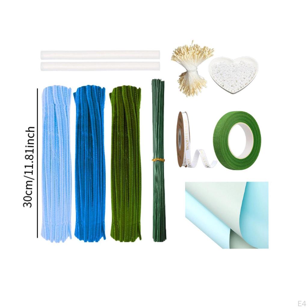 Синельные трубки, поделки для детей и взрослых, украшения для вечеринок, букет