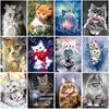 5D DIY Diamond Painting Animal Cat Full Square Round Resin Diamond Embroidery Rhinestone Picture Cross Stitch Kit Home Decor