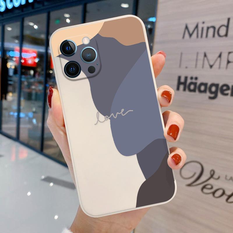 Чехол с абстрактной геометрией для Iphone 13 12 Pro 11 Pro Max XR XS Max X 7 8 6 6s Plus Mini 10 SE 2 3 SE22 с рисунком граффити