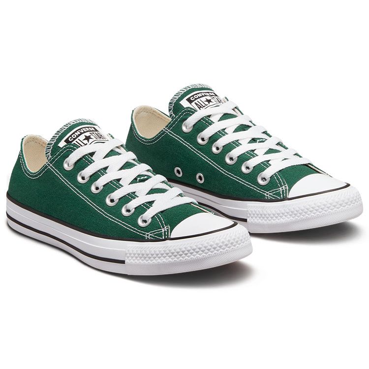Converse Chuck Taylor All Star Шнуровка Удобные Дышащие Прочные Низкие парусиновые кеды Унисекс Зеленый A00789C