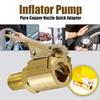 2pc Inflator Pump Copper Nozzle Quick Adapter Car Inflator Accessories