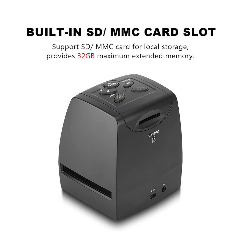 Film inch TFT LCD Screen Support Black and White Film and Negative Film Scanner Scanner, 2.36 5MP/10MP Resolution, 135/35mm Color, Slide,